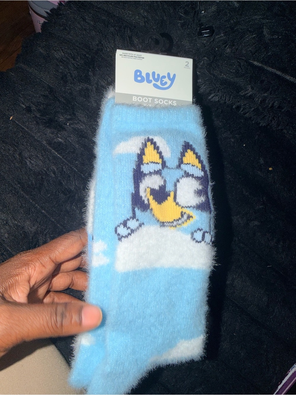 Bluey Fuzzy Boot Socks - Brand